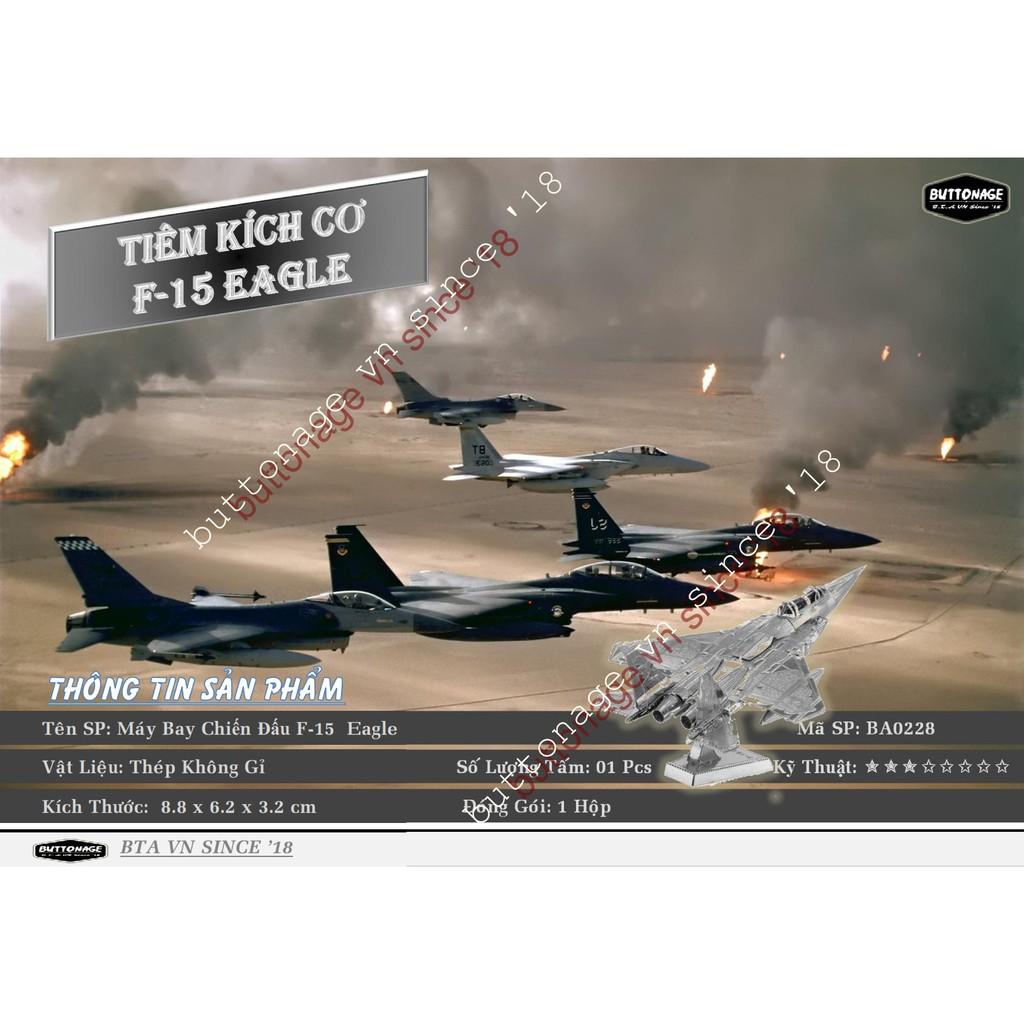 Mô Hình Lắp Ráp 3d Máy Bay Chiến Đấu F-15 Eagle