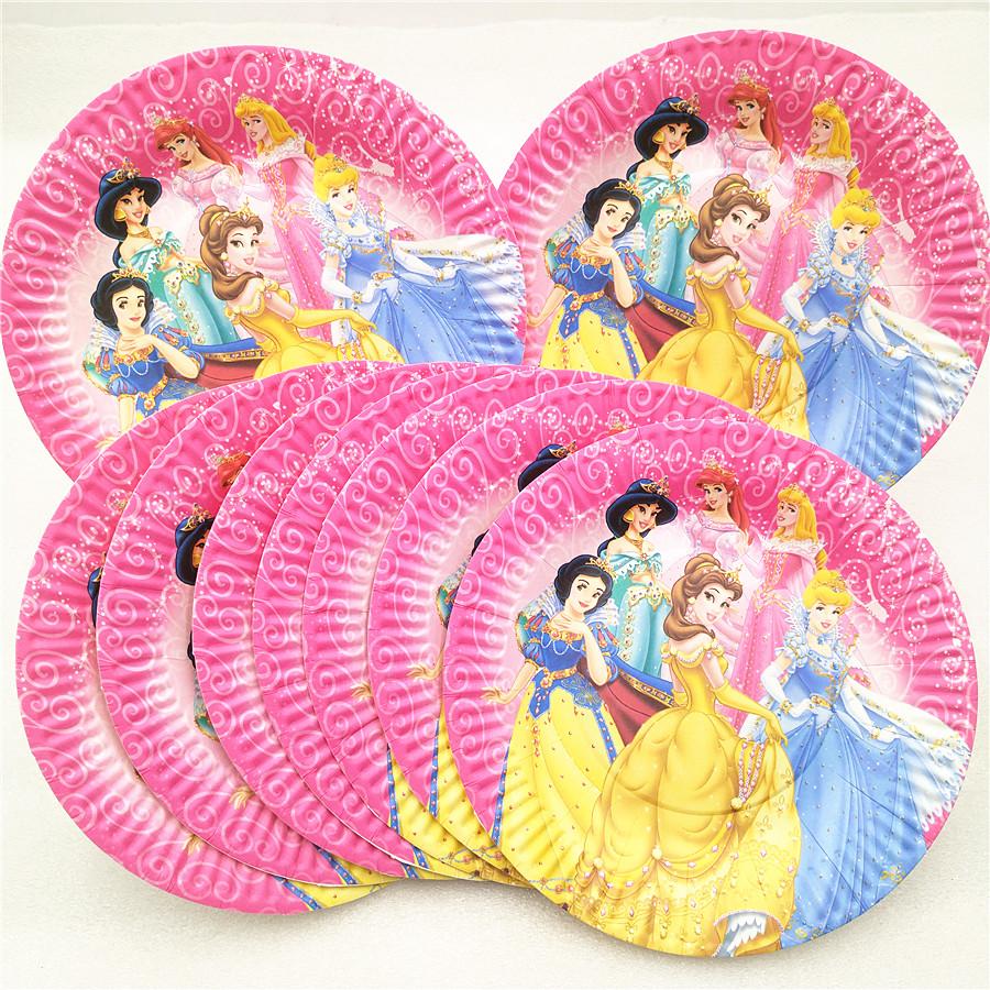 82 Cái/bộ Kid Sinh Nhật Tiếp Liệu Công Chúa Khăn Trải Bàn Đĩa Cốc Khăn Ăn Princesa Cho Bé Bộ Đồ Ăn Trang Trí Ủng Hộ