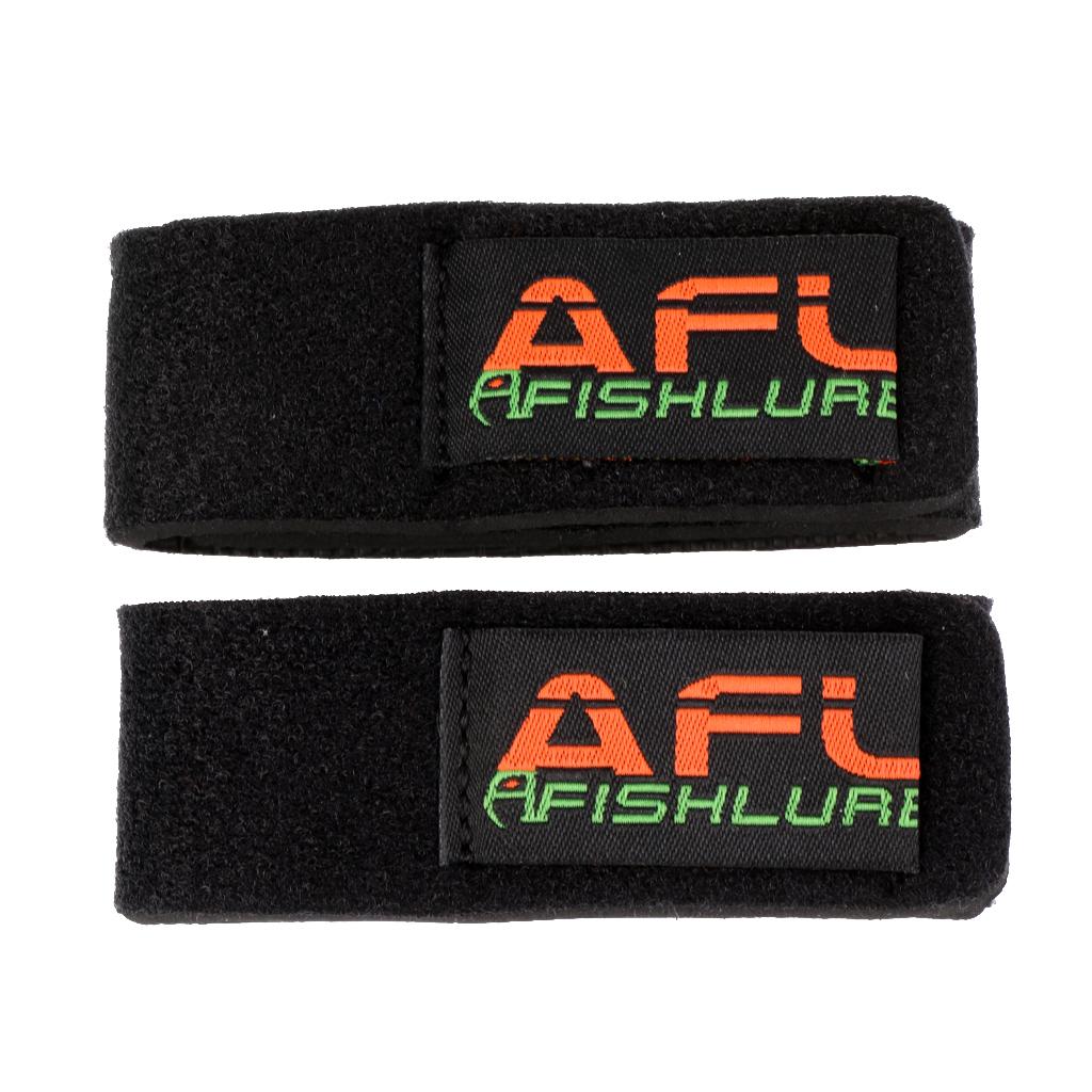 2 Pieces Fishing Rods Belt Ties Rod Strap Stretchy Trout Finishing Rods Carbon Telescopic Bait Casting Spinning Rods Holder Wrap Bag Accessories