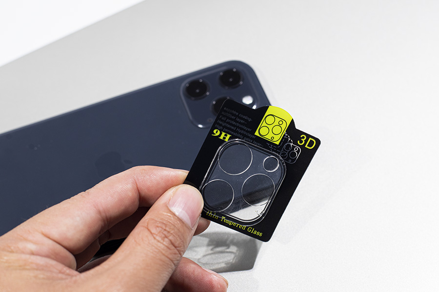 Dán kính cường lực Camera 3D cho iPhone 12 Pro độ cứng 9H, chống bụi bẩn, trầy xước