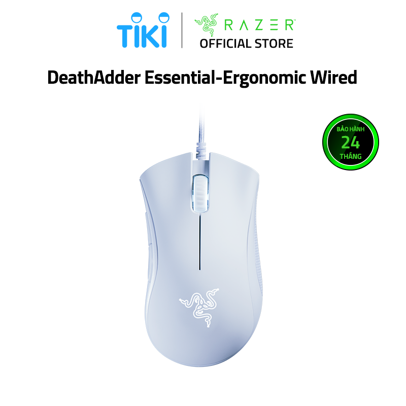 Chuột Razer DeathAdder Essential-Ergonomic Có Dây - Hàng Chính Hãng