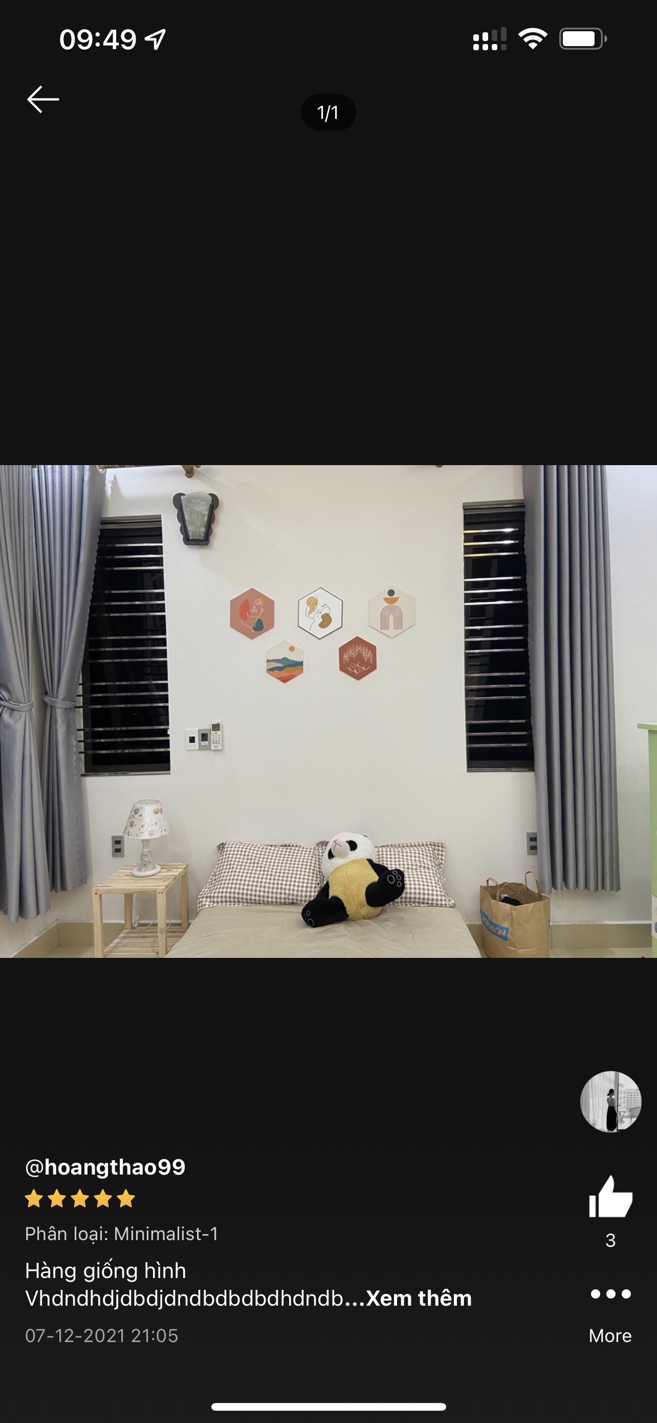 Set Tranh Decor Lục Giác Tối Giản. Tranh Dán Tường Trang Trí Nhà Cửa