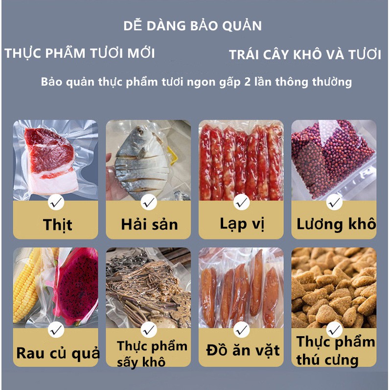 Máy Hút Chân Không Mini Đa Chức Năng (Hút Chân Không Và Đóng Gói, Hàn Miệng Túi) Dùng Trong Gia Đình