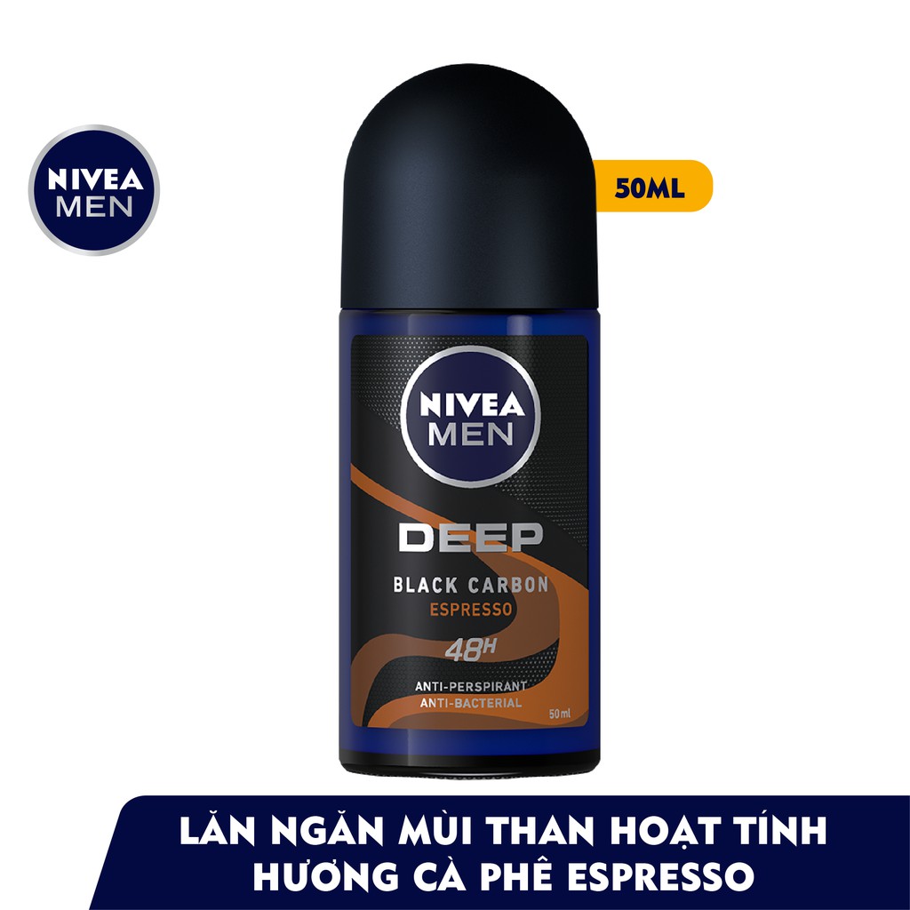 Lăn Ngăn Mùi Nivea Than Đen Hương Espresso - 85366