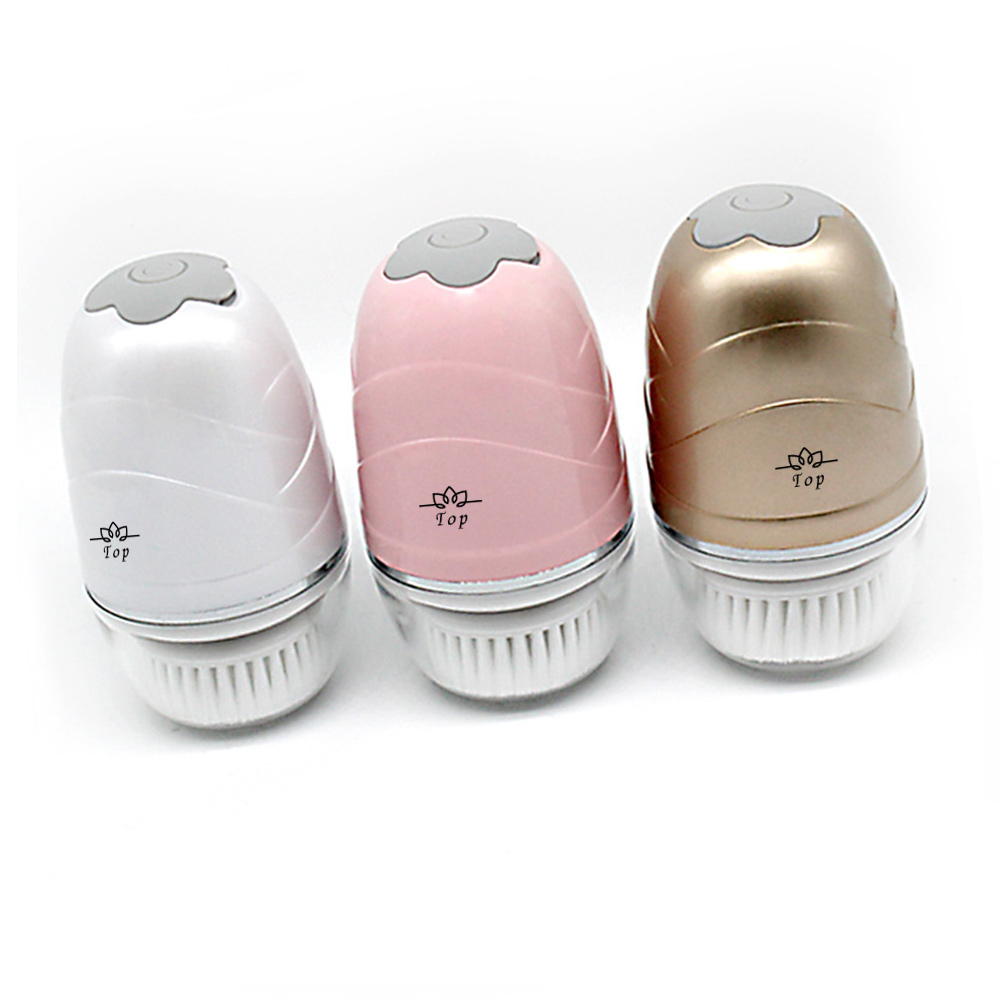 Máy Rửa Mặt Mini Tiện Lợi 3 Trong 1 – 3 Đầu Cọ Lựa Chọn - Tẩy Trang - Rửa Mặt - Làm Sạch Sâu