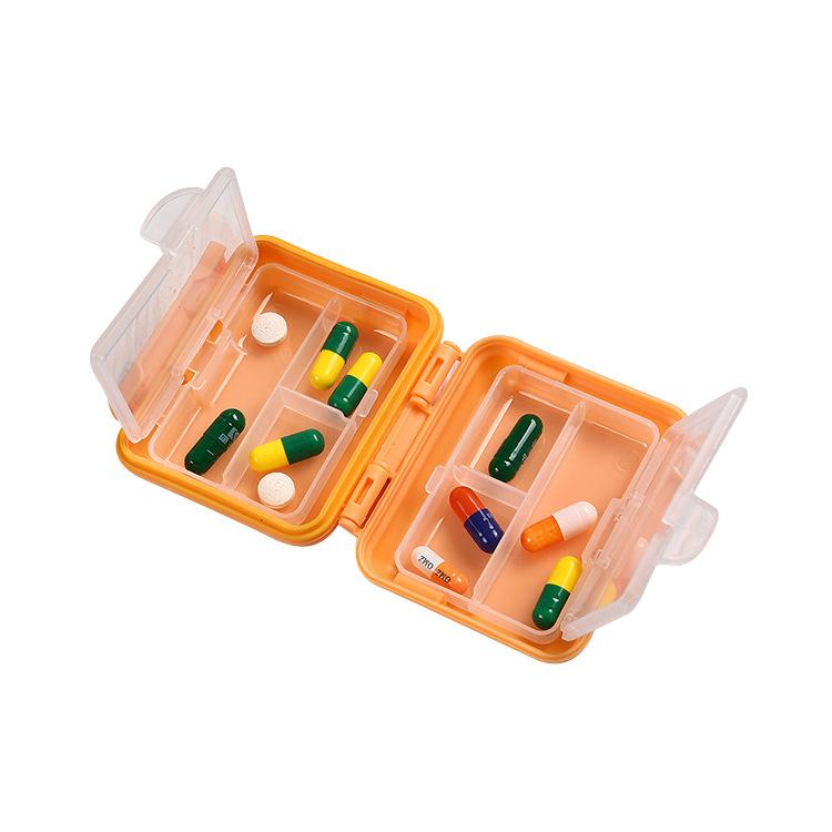 Hộp Nhựa Đựng Thuốc Cầm Tay Mini Nhiều Ngăn Bảo Quản Thuốc Luôn Khô Ráo Tránh Ẩm Ướt , Chống Bụi Vi Khuẩn