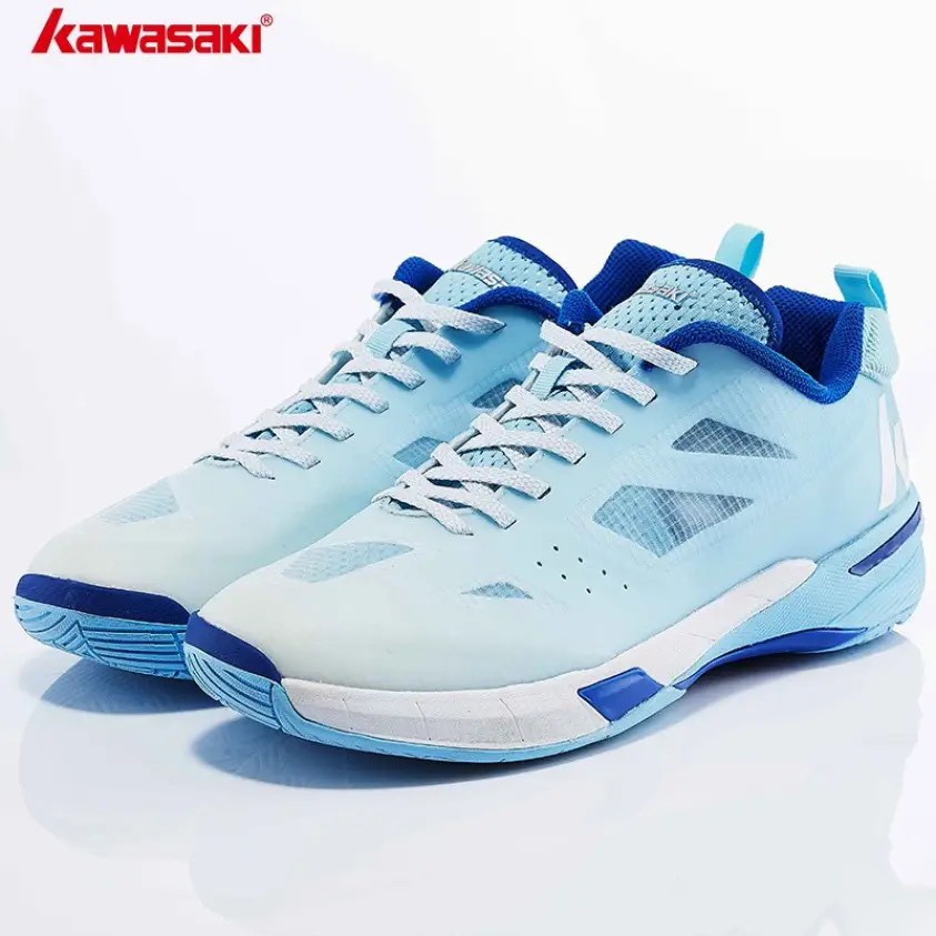 Giày cầu lông nam kawasaki chính hãng k568 mẫu mới màu xanh đủ size- tặng tất thể thao bendu