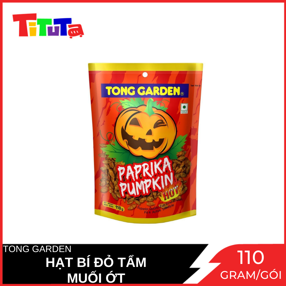 Hạt Bí Đỏ Tong Garden Tẩm Muối Ớt (Cay) (ĐỎ) Gói 110g