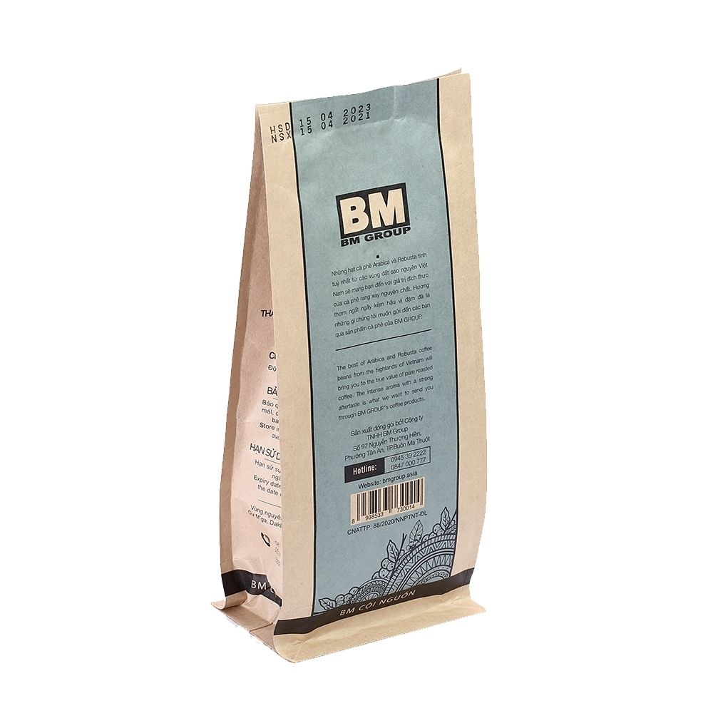 Cà Phê Bột [Gói 250g] Robusta - BM Cội Nguồn- Hái chín - Rang Mộc - Nguyên Chất - BM GROUP