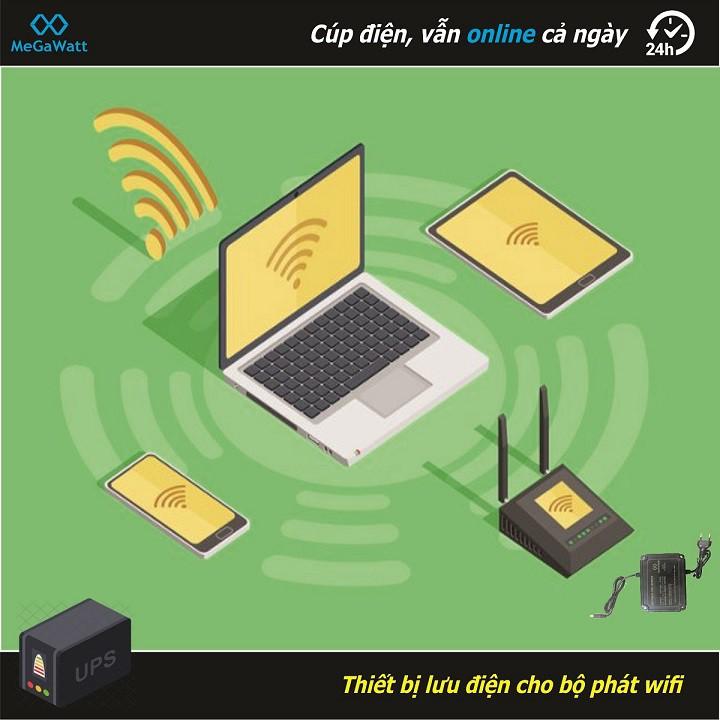 Bộ lưu điện 12VDC cho Modem Wifi