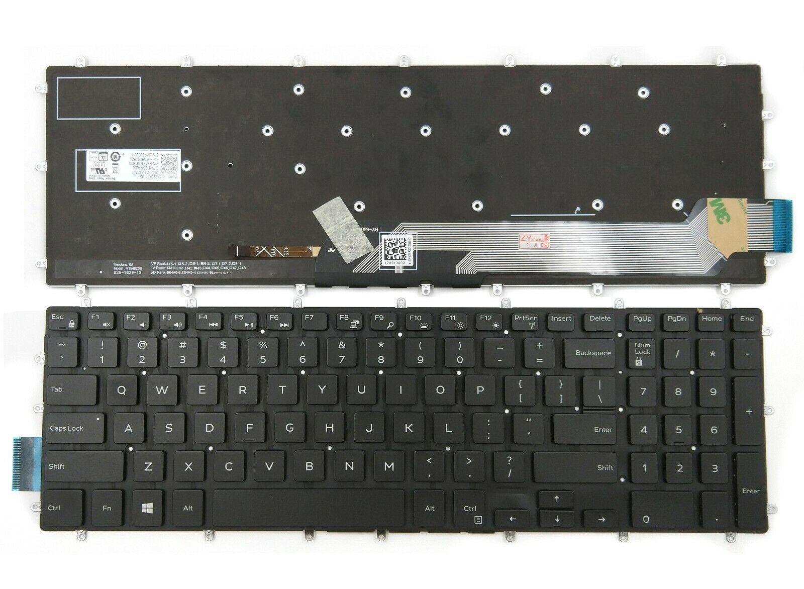 Bàn phím dành cho Laptop Dell Inspiron 7566, N7566,  N7567C, N7567D