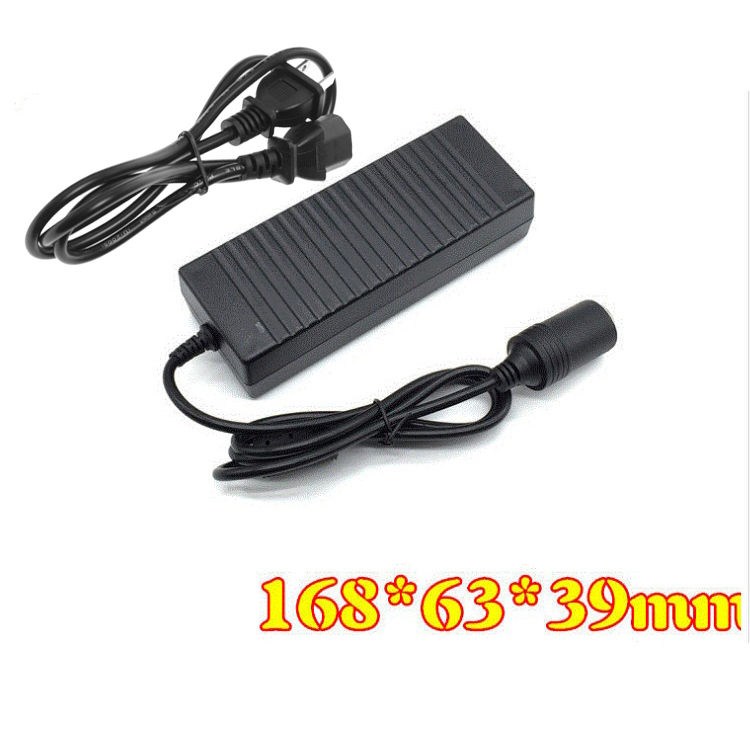 [Bộ Adapter Máy Bơm Lốp Xe 120W] Nguồn 12V 10A Đầu Cắm Ô Tô Bộ đổi nguồn điện 220v sang 12V (Nhựa)