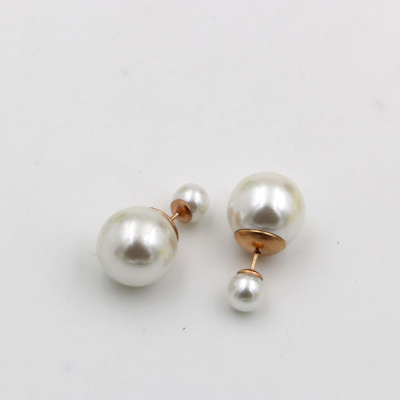 Bông Tai Ngọc Trai Và Thép Titan Không Han Rỉ TT 2807 - 1 Cặp