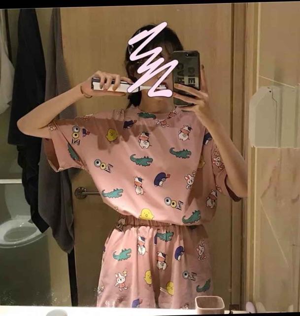Đồ bộ 3D nữ in cá