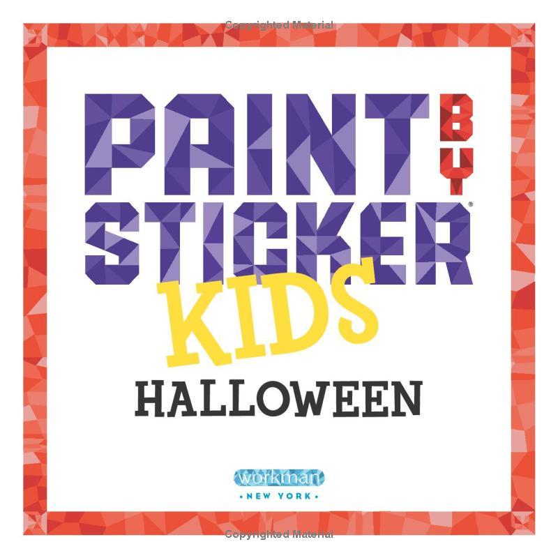 Sách ngoại văn: Paint By Sticker Kids: Halloween: Create 10 Pictures One Sticker At A Time!
