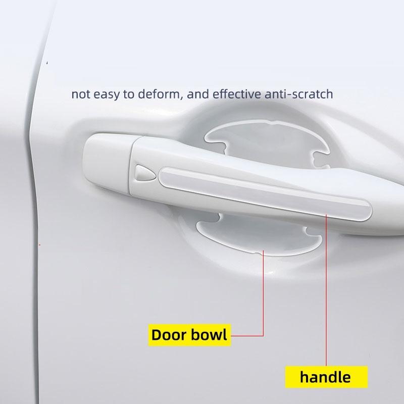 Combo 4 Miếng Dán Silicone Chống Xước Hõm Tay Nắm Cửa ôtô, Bảo Vệ Hõm Cửa Tránh Chầy Xước, Tiện Dụng, Dễ Dán. Kingler 9000