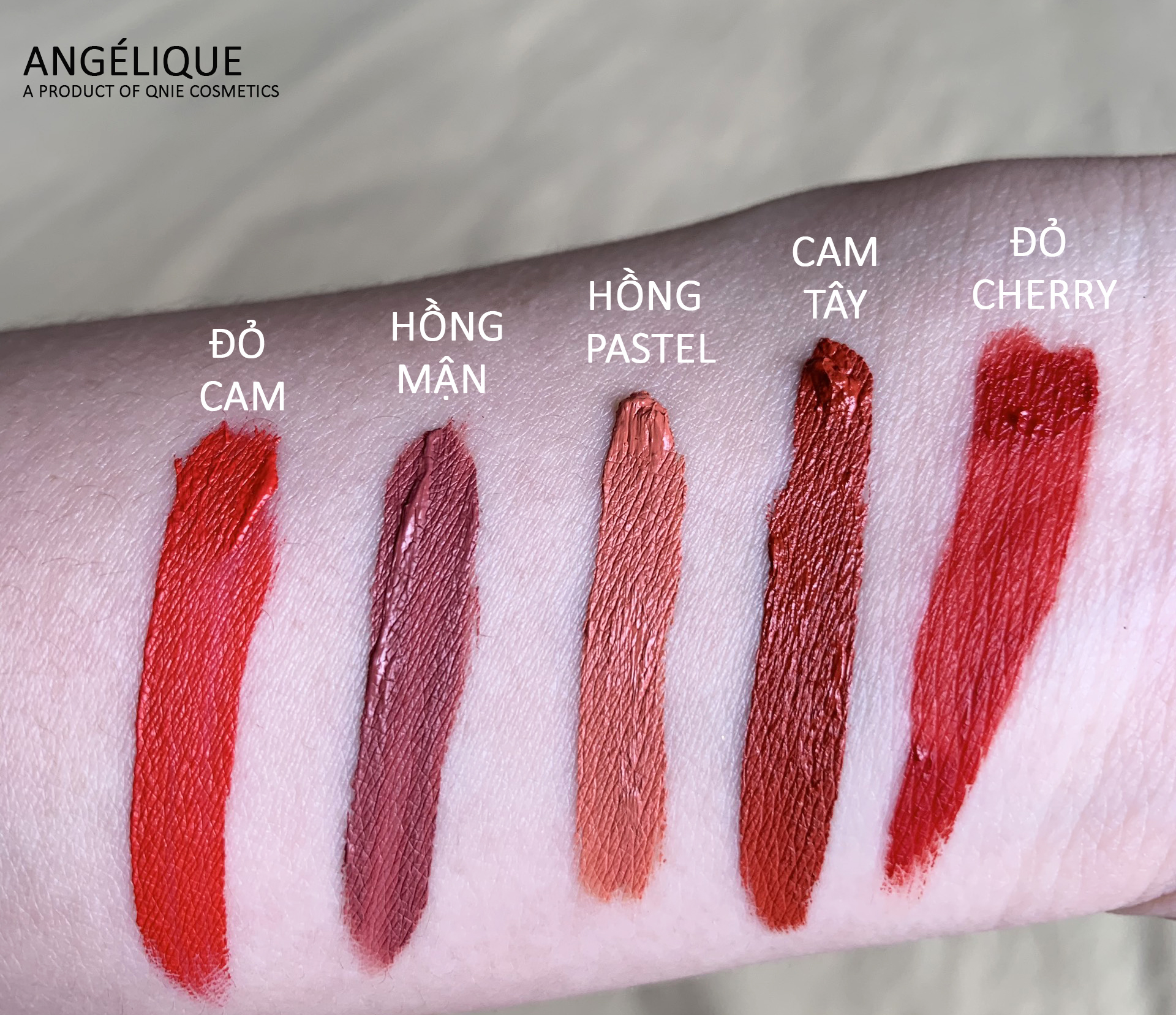 Son môi kem lì mềm mịn Angélique Matte Liquid Lipstick 4,5gr