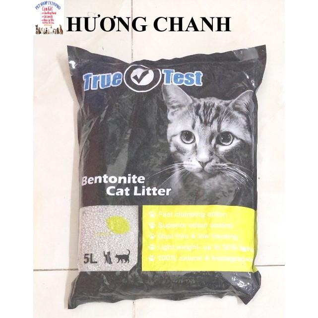 Cát vệ sinh cho mèo TRUE TEST Bentonite Cat Litter Túi 5L Siêu khử mùi Siêu vón cục Thương hiệu Haisen