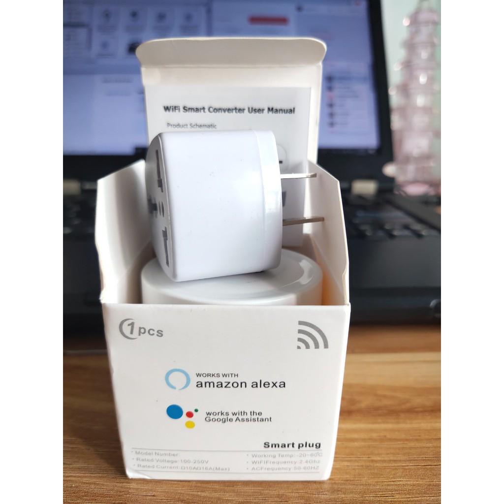 Hight Quaity (Thống kê điện năng) Ổ cắm wifi 10A US Smart Life Hẹn giờ thông minh