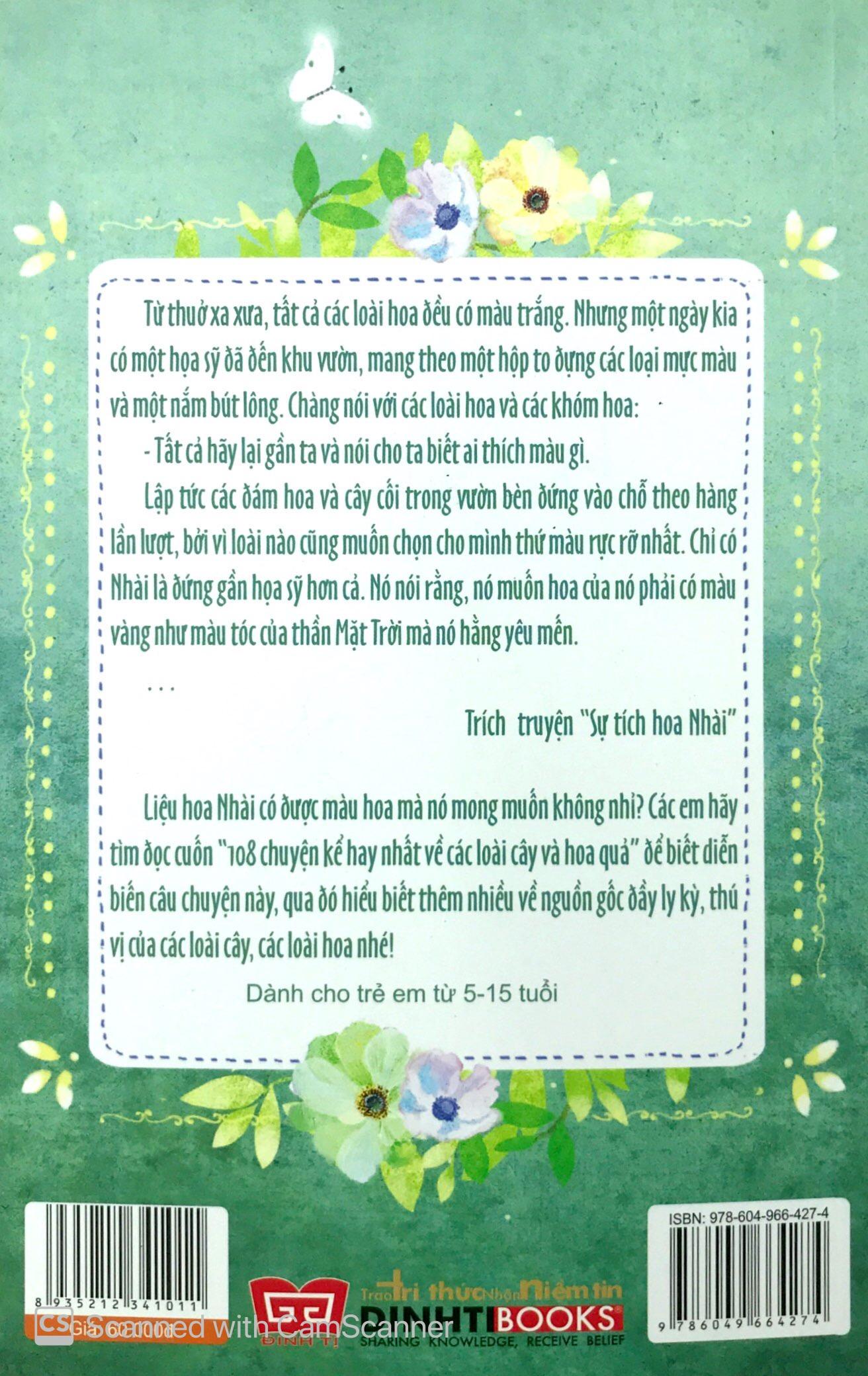 Sách 108 Chuyện Kể Hay Nhất Về Các Loài Cây Và Hoa Quả T2 (Tái Bản 2018)