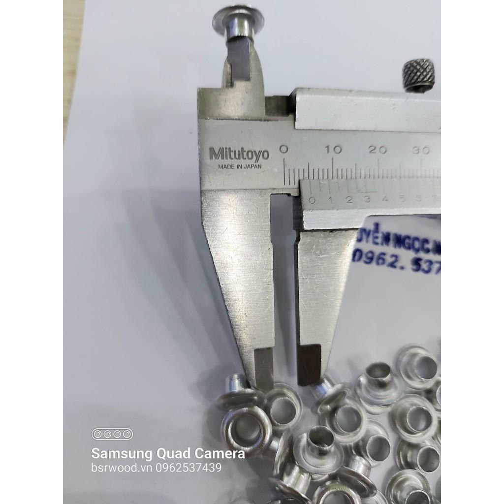 Khoen ore 5mm Khuy mắt cáo bấm giày bata, bấm túi giấy, bấm bao bì Bằng NHÔM Túi 100 cái Không long đền