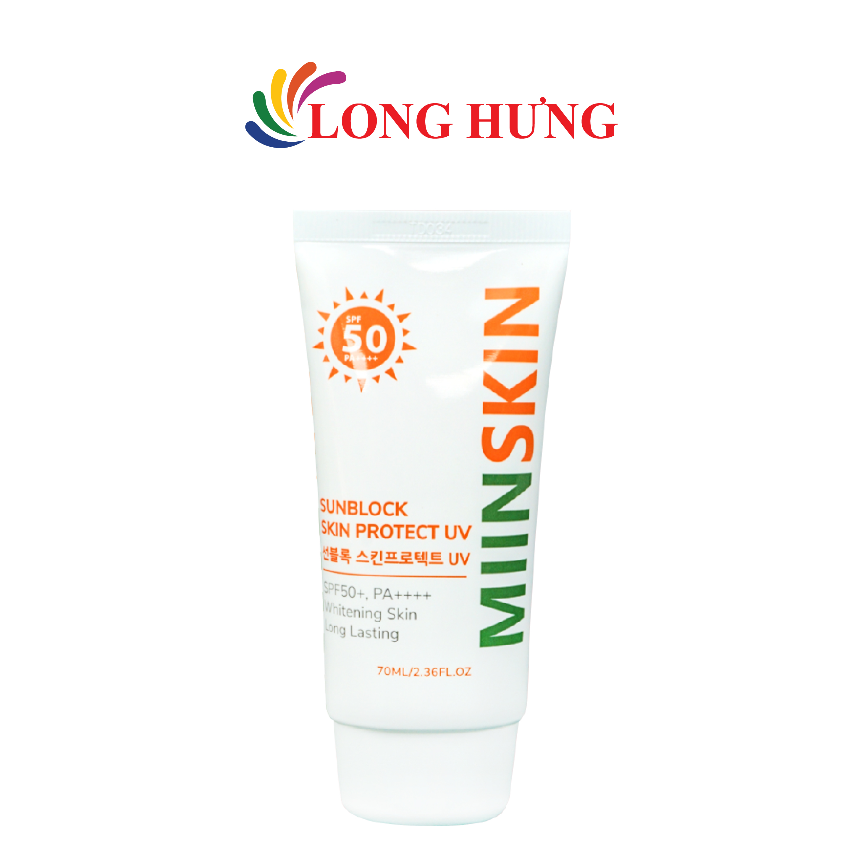 Kem chống nắng MIINSKIN SPF 50 PA++++ (70ml) - Hàng chính hãng