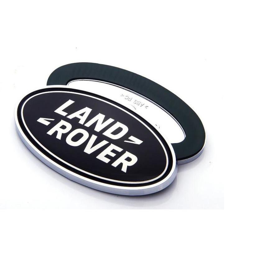 Logo biểu tượng sau xe Land Rover Kích thước 90×48mm, Nhựa ABS + Hợp kim nhôm