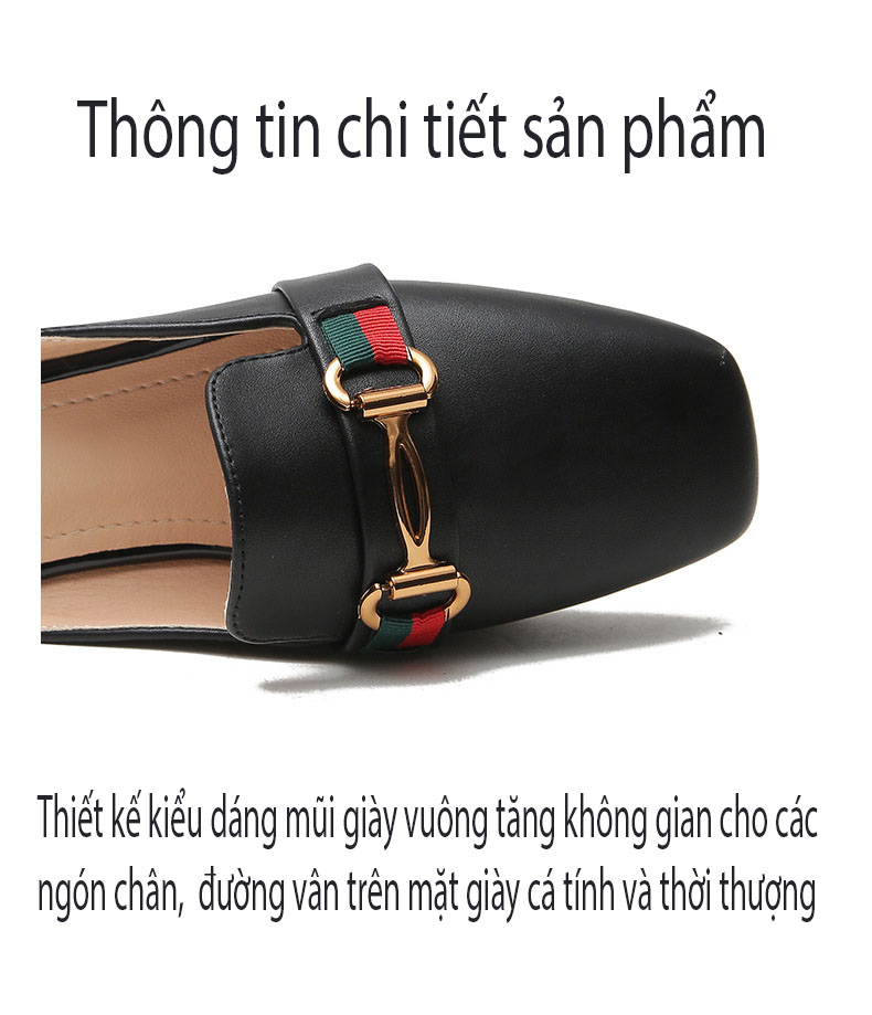 Dép sục nữ mũi giày vuông thiết kế thời thượng  N1-91