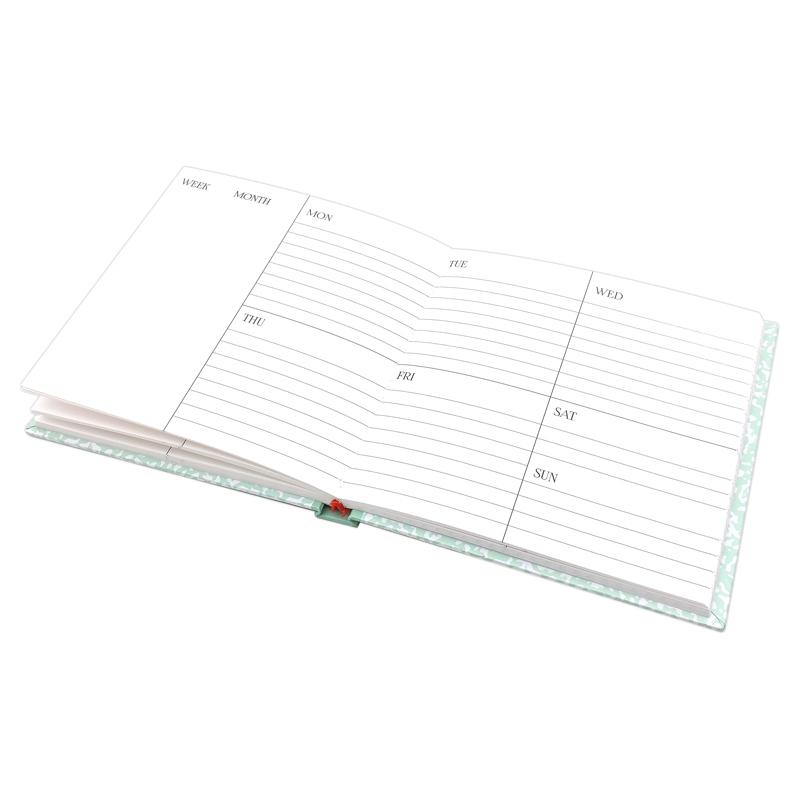 Sổ Weekly Plan Khổ Vuông 144 Trang 130gsm + Kèm Sticker Composition Collection - Crabit Notebuck 1595 - Xanh Mint