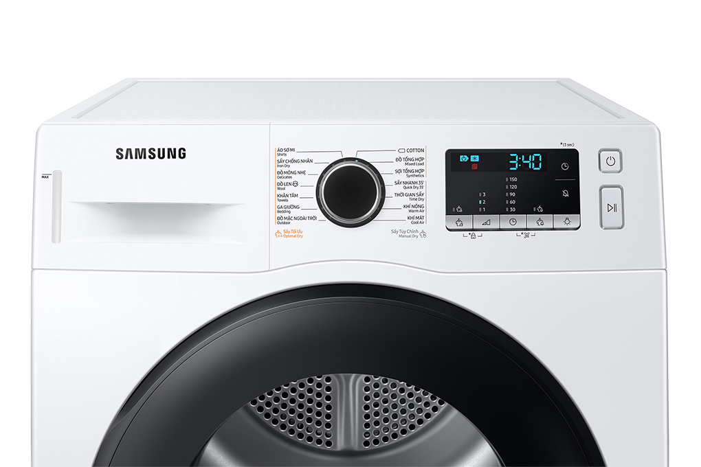 Máy sấy bơm nhiệt Samsung 9 Kg DV90TA240AE/SV - Hàng chính hãng - Giao hàng toàn quốc