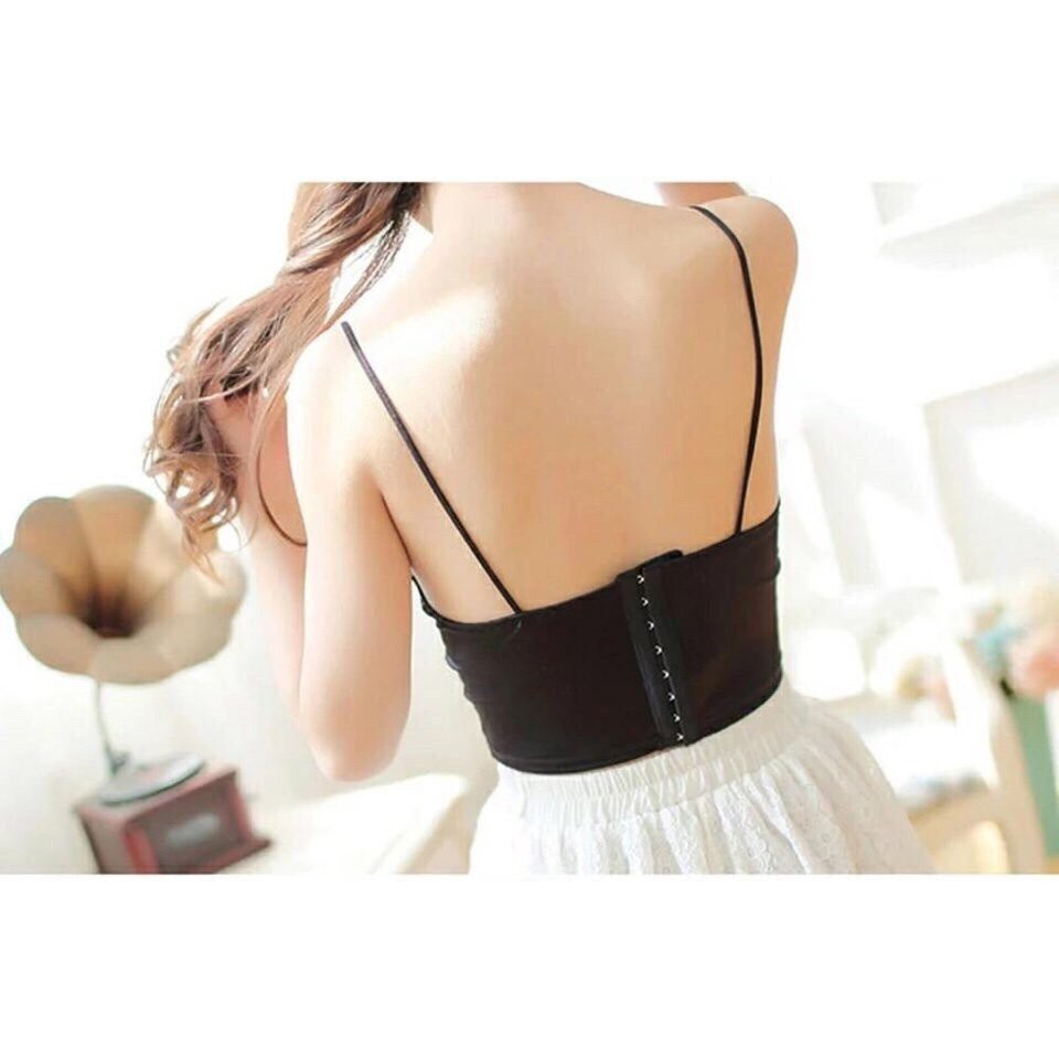 Áo 2 dây croptop LỤA thời trang