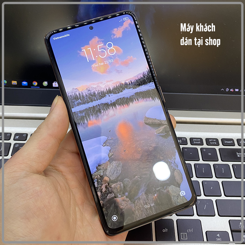 Kính cường lực Super D cho Xiaomi Redmi Note 10 Pro 4G Full viền Đen