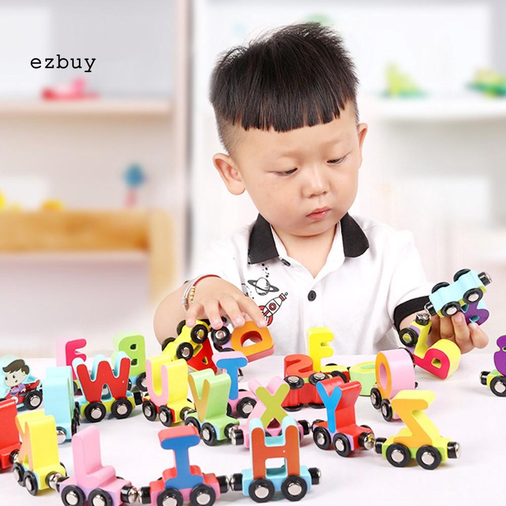 Set 27 Đồ Chơi Xe Lửa Từ Tính Nhiều Màu Sắc Cho Bé