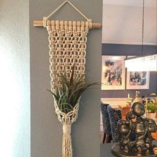 1 dây tết macrame treo chậu cây cảnh cây không khí