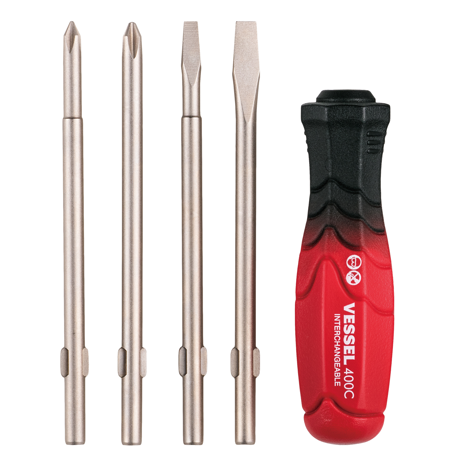 Bộ tô vít 4 mũi cán rời có túi đựng No.TD-2100 Vessel