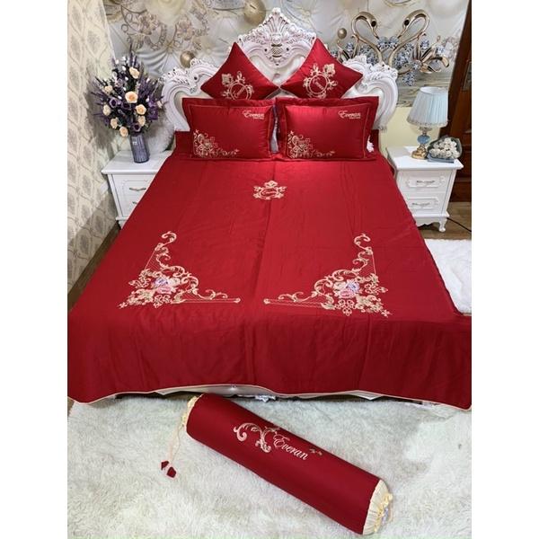 BỘ CHĂN GA GỐI SATIN COTTON 7 MÓN HÀNG CAO CẤP