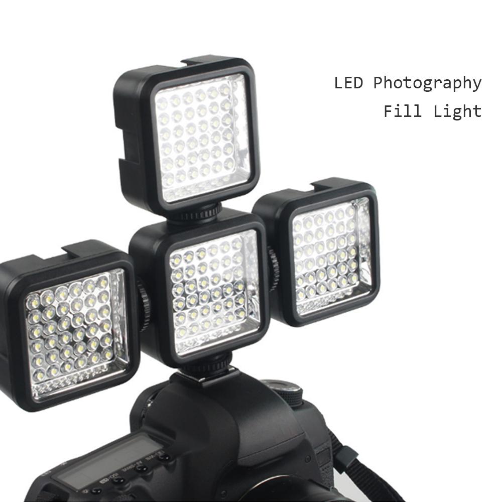 Máy ảnh di động Đèn chiếu sáng LED Video phù hợp Máy ảnh DSLR Độ sáng cao Bộ lọc trắng và LCD