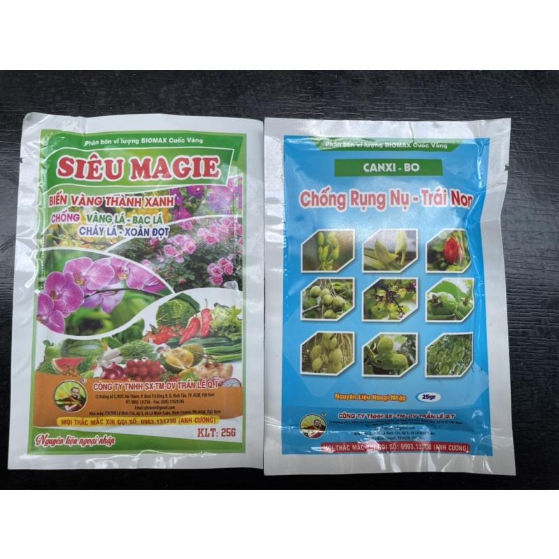 Phân bón cây kiểng 8 loại kích ra hoa, kích rể, nảy chồi, xanh lá, dưỡng cây, chống rụng nụ gói 25G