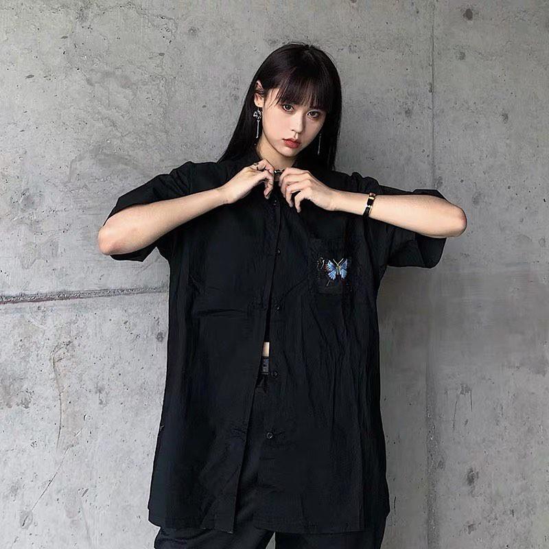 Sơ mi bướm xanh