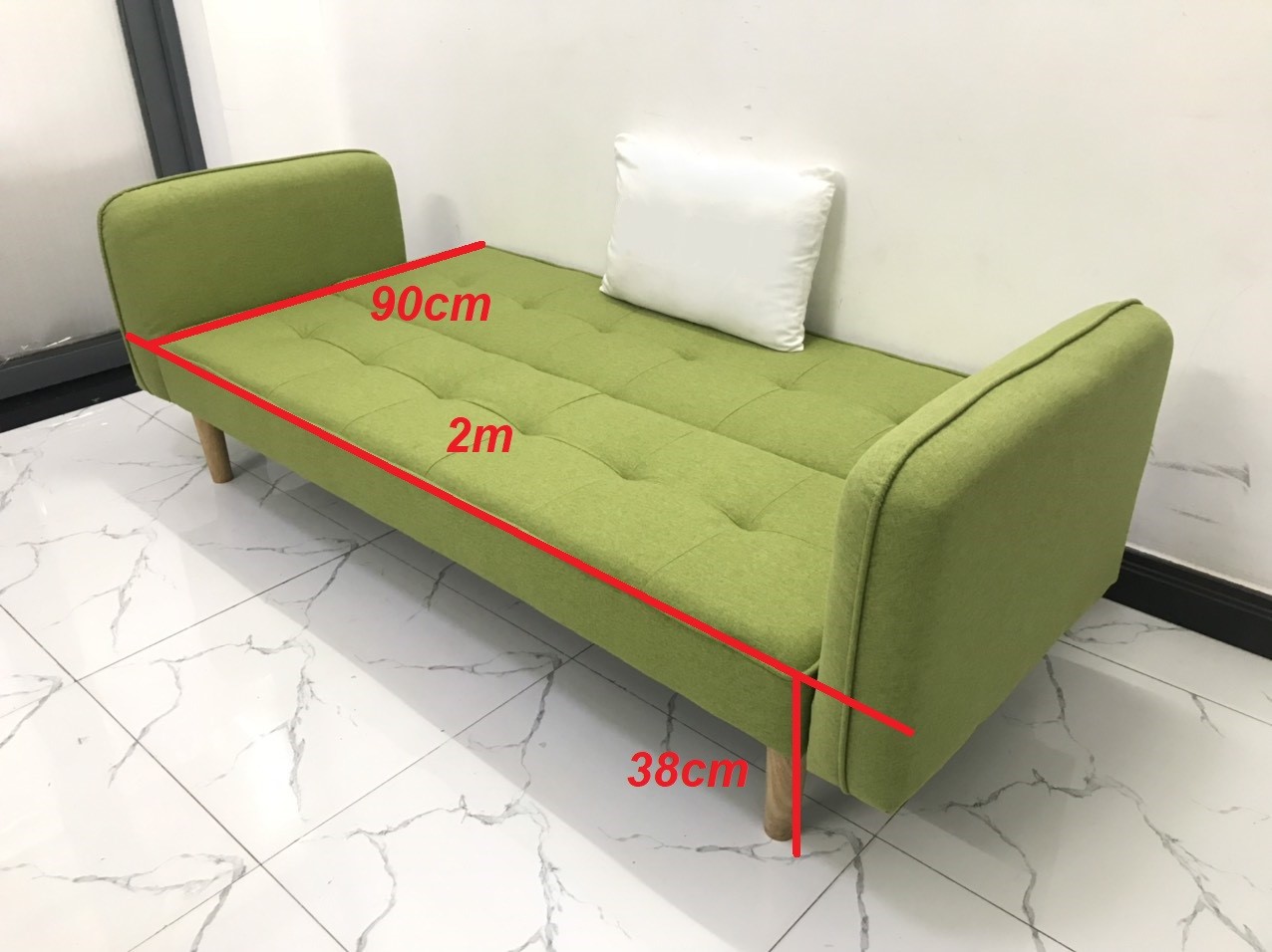 Bộ ghế dài sofa bed tay vịn phòng khách sopha sivali05 salon