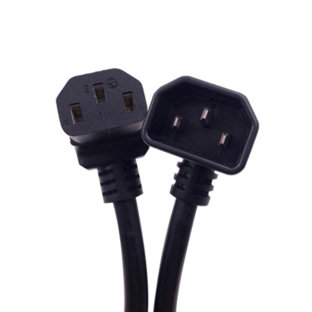 1.5m IEC320 C13 To C14 Angle Power Extension Cable Cord For PDU Converter