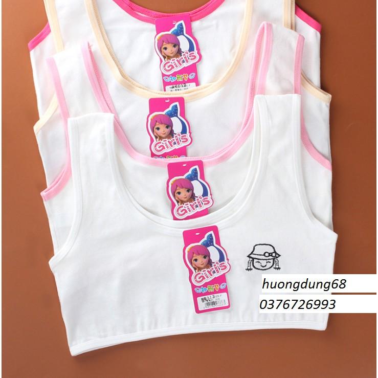 Bra / Áo Lá Học Sinh Cotton Một Lớp Xuất Hàn  Hàng Loại Đẹp.