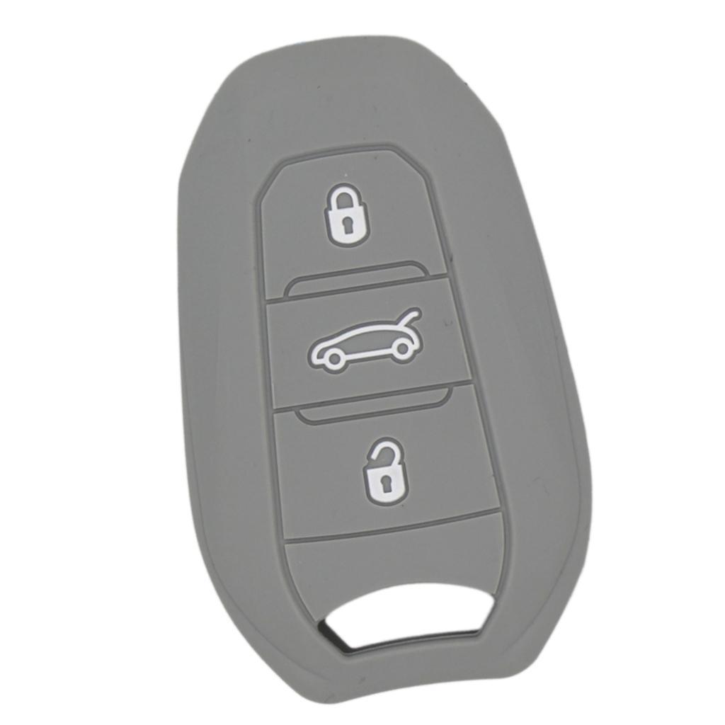 Silicone Car Key for Smart Remote Key Fob Case Shell Gray