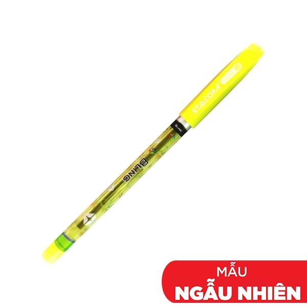 Bút Bi 0.6 mm - Stacom BP2036-C - Mực Xanh (Mẫu Màu Giao Ngẫu Nhiên)