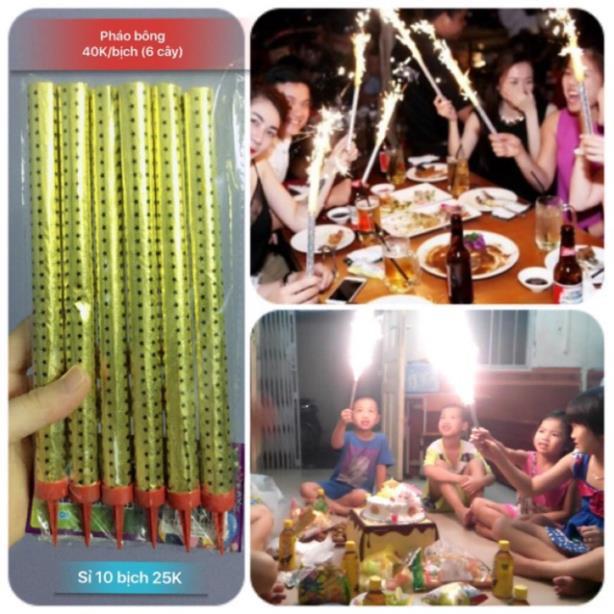 Bộ 50 cây pháo bông que nhang sinh nhật Sparklers 30cm