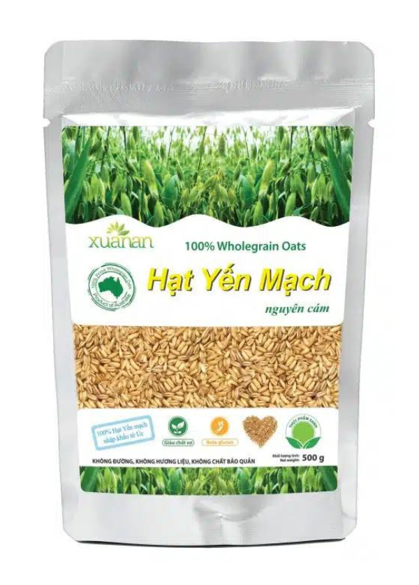 Combo 11 Túi Hạt Yến Mạch Nguyên Cám Úc Xuân An Túi 500G