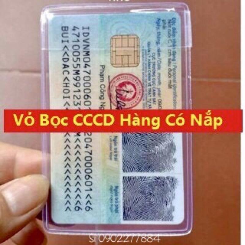 Vỏ Bọc Thẻ Căn Cước, BHYT, BHXM, ATM, Vỏ Bằng Lái Xe Trong Suốt, Có Nắp Đậy