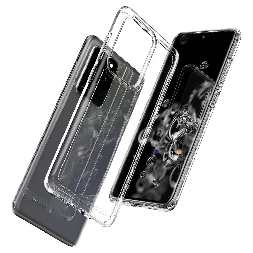 Ốp Lưng Samsung Galaxy S20 Ultra Spigen Crystal Hybrid _ Hàng Chính Hãng