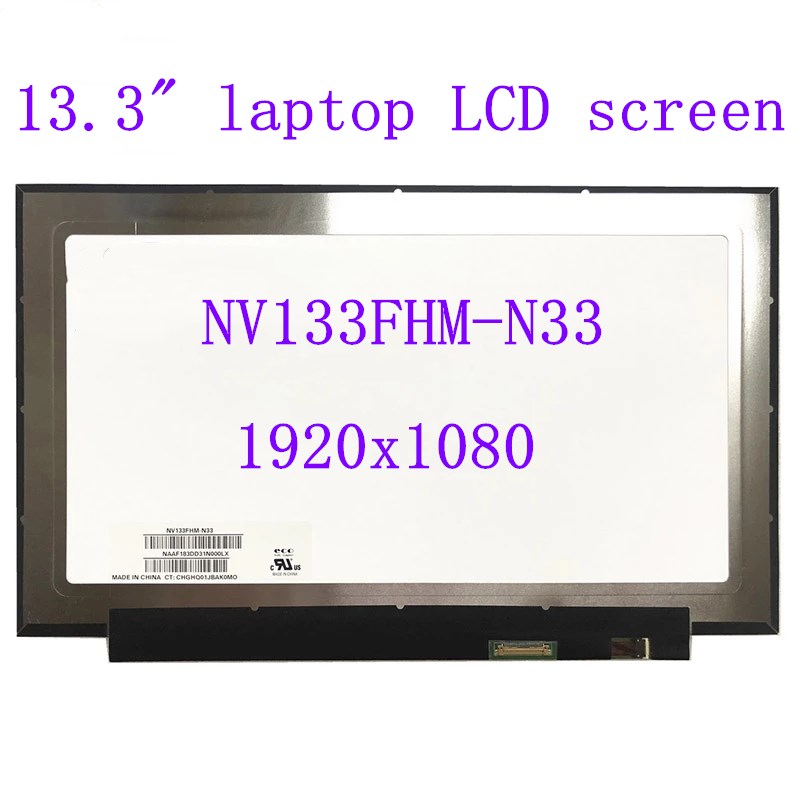 Màn hình Laptop 13.3 Slim 30 Pin FHDFV IPS không tai bo ngắn NV133FHM-N33