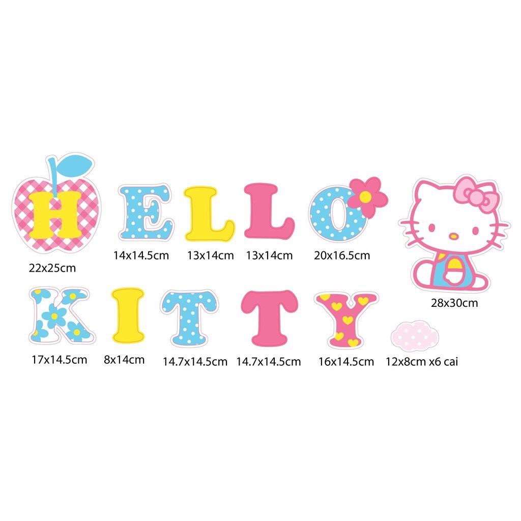 Tranh hello kitty trang trí phòng ngủ cho các bé